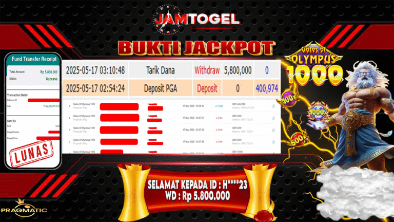 JP JAM TOGEL OLYMPUS HEANG